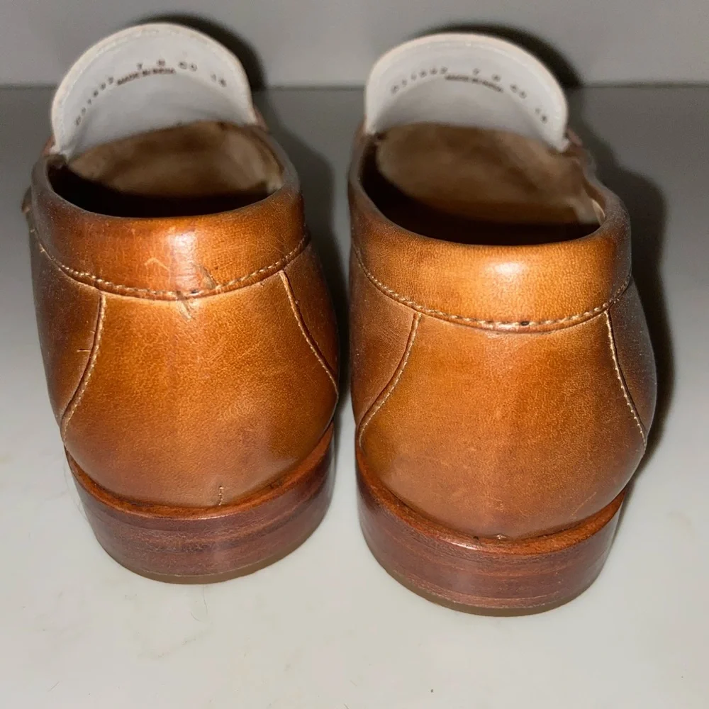 Cole Haan Brown and Cream Loafers - Picture 3 of 6